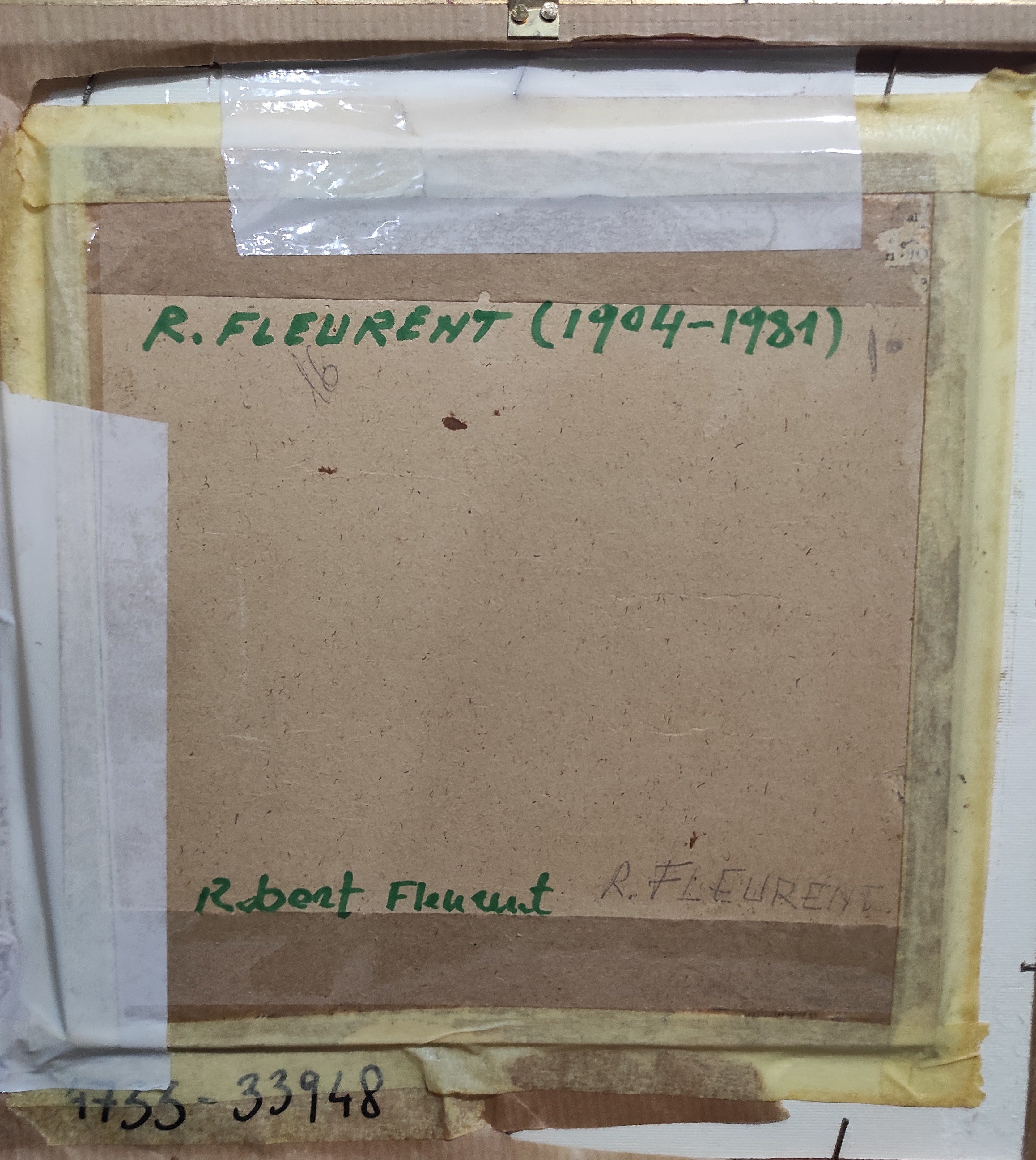 R.Fleurent (1904-1981) - Veduta del Gazometro di Roma