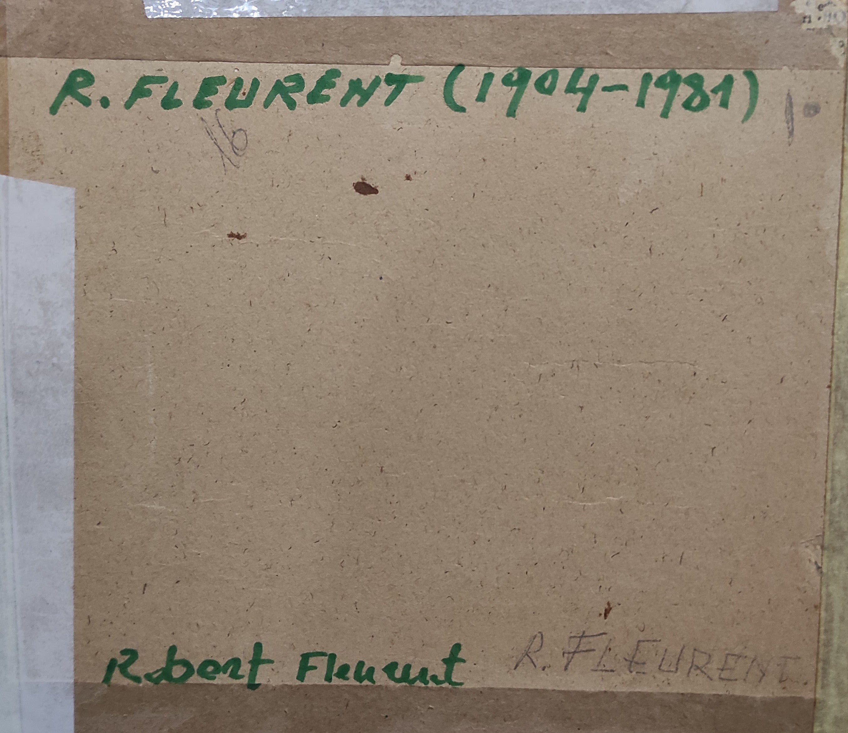 R.Fleurent (1904-1981) - Veduta del Gazometro di Roma