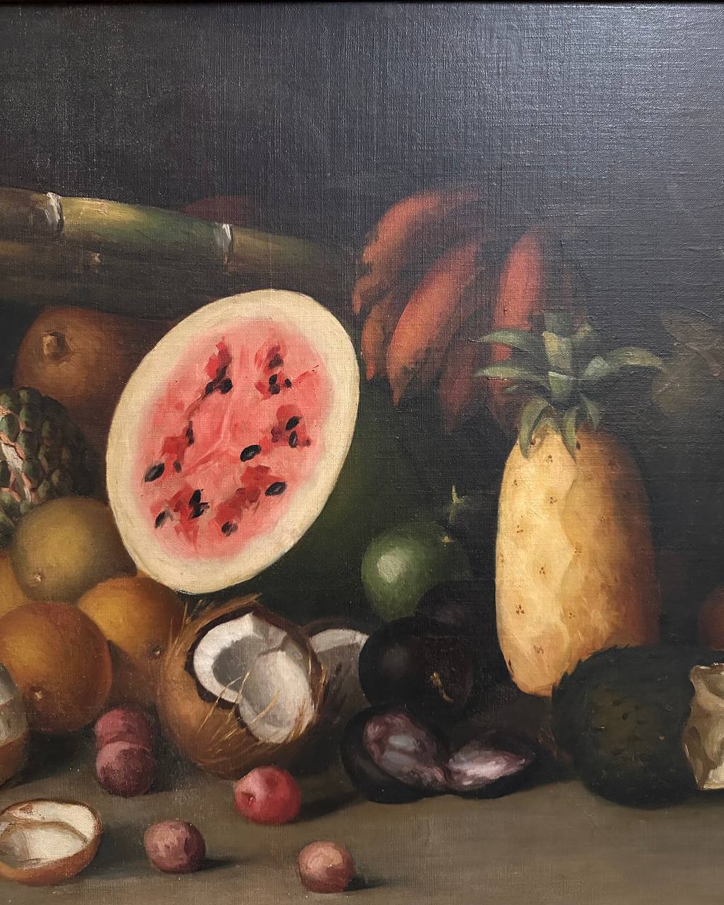 Natura morta con Anguria, Ananas e Cocco