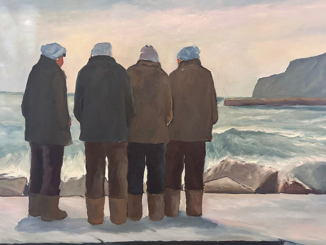 Aldo Novelli - Uomini sul lungomare