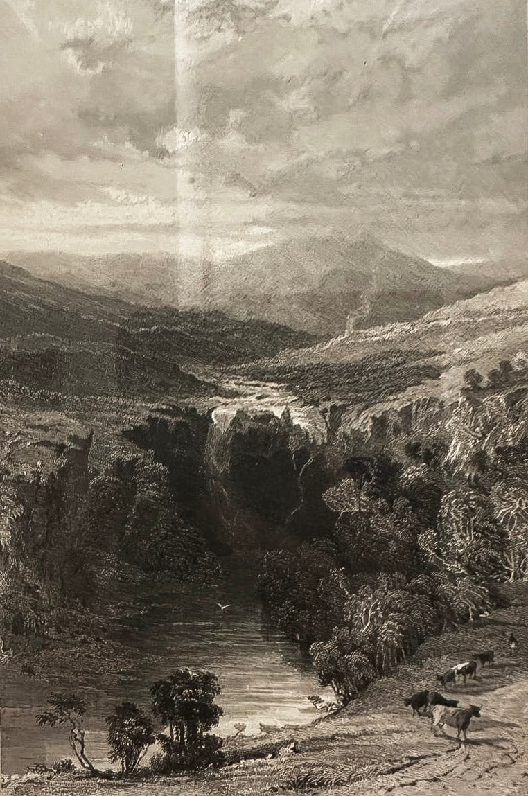 Veduta della Cattedrale di Durham/La cascata di High Force sul fiume Tees a Duram