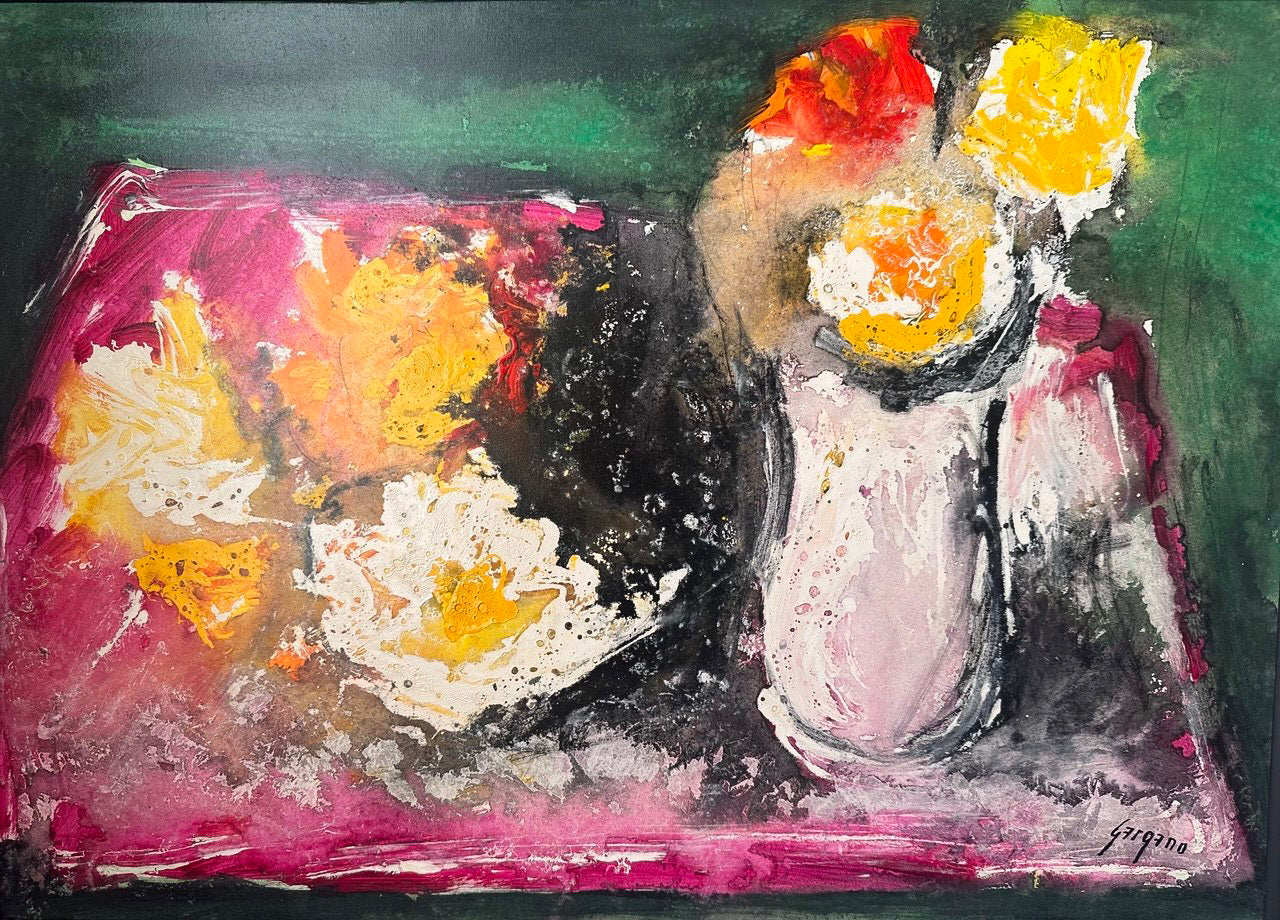 Innocenzo Gargano - Natura morta con vaso di fiori