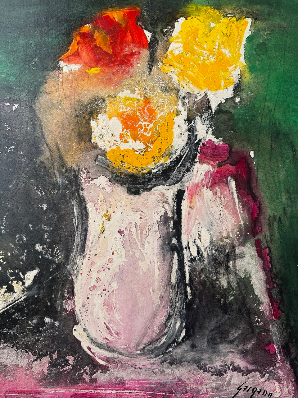 Innocenzo Gargano - Natura morta con vaso di fiori